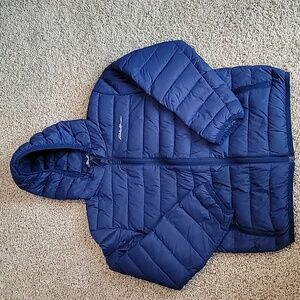 Navy Eddie Bauer Puffer, Size Small